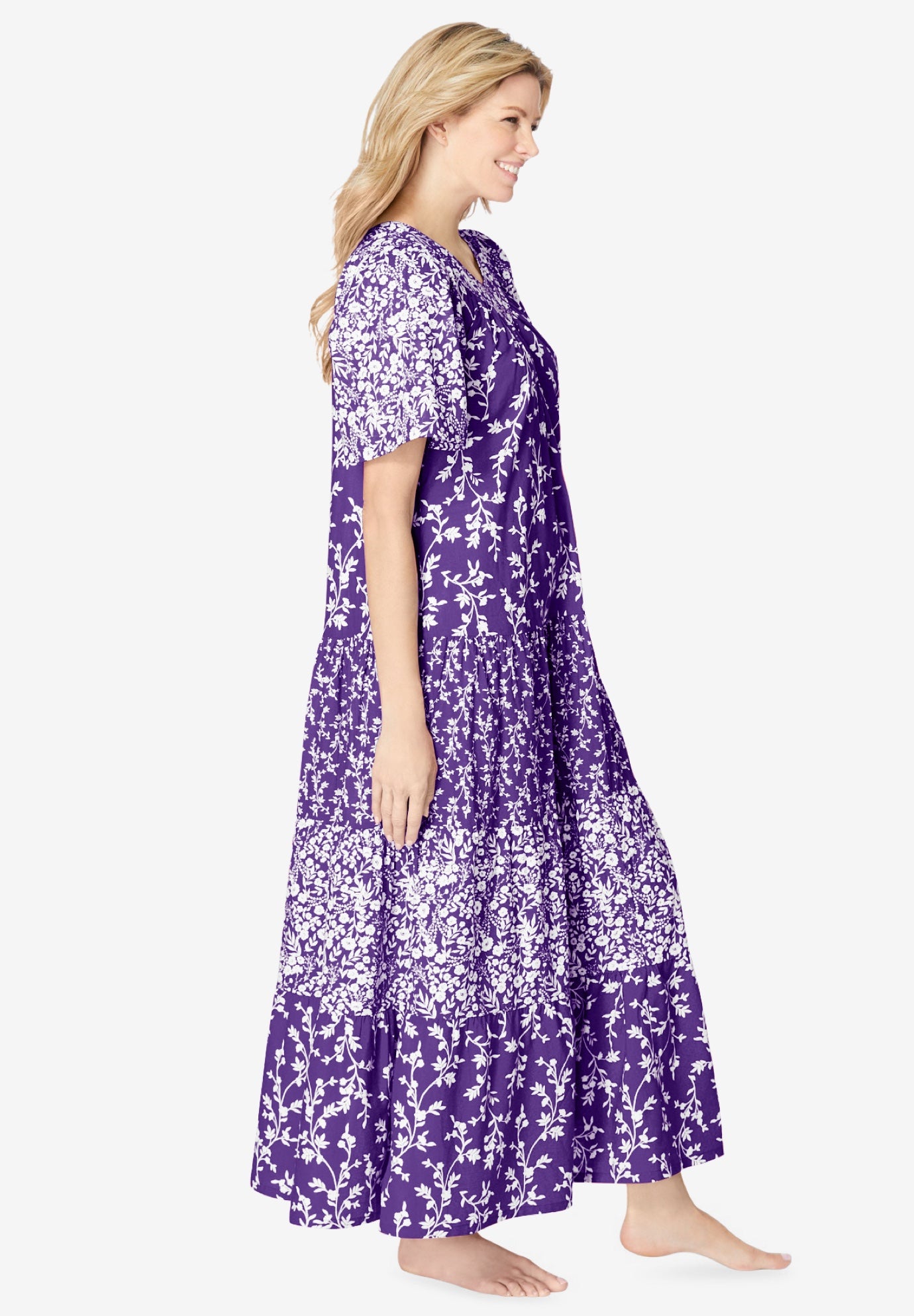 Long Tiered Print Lounger image number 2