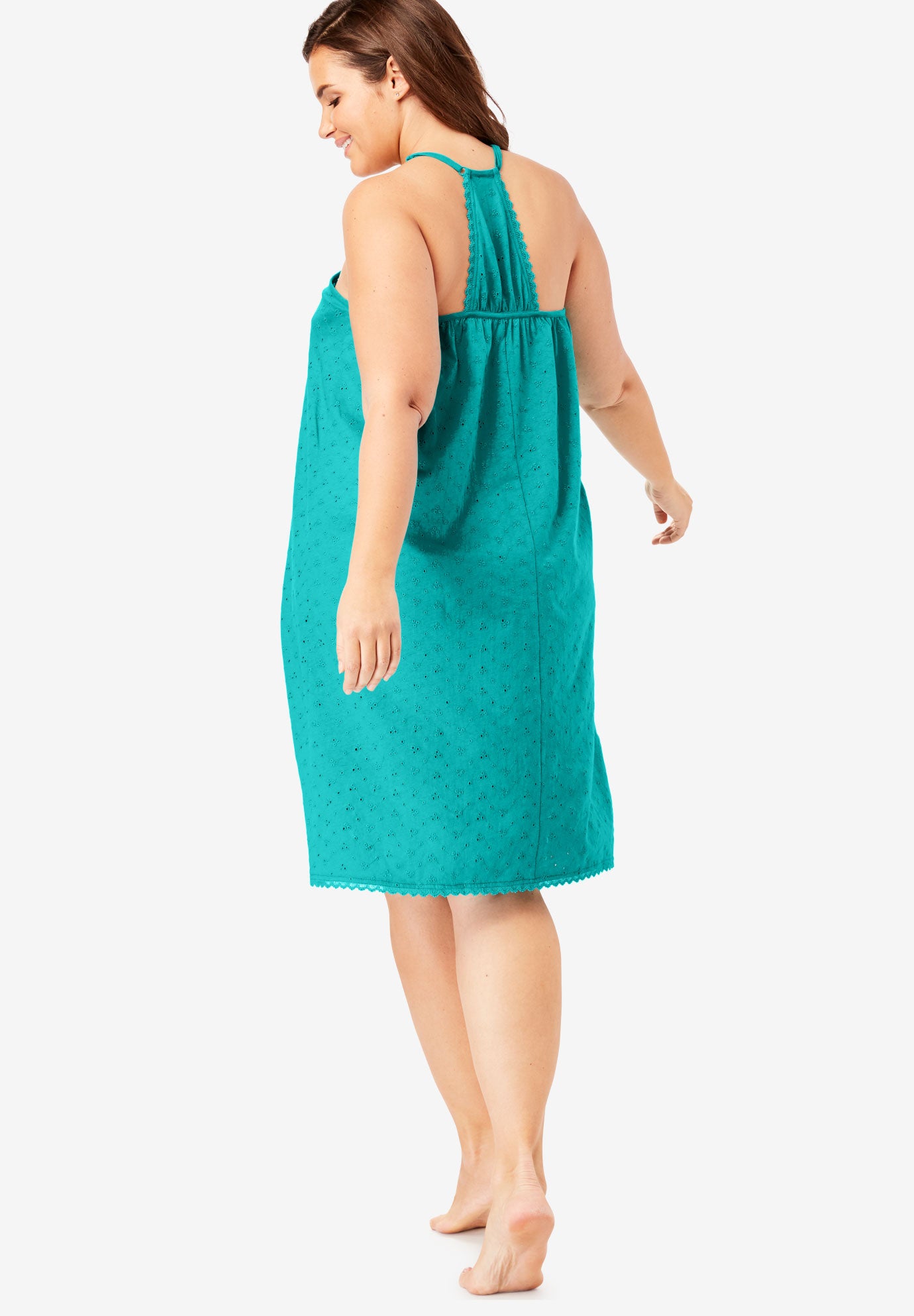 Breezy Eyelet Short Nightgown image number 1