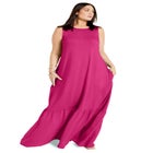 Ruffle Hem Maxi Dress image number null