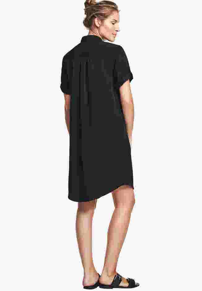 Button Front Linen Shirtdress image number 1