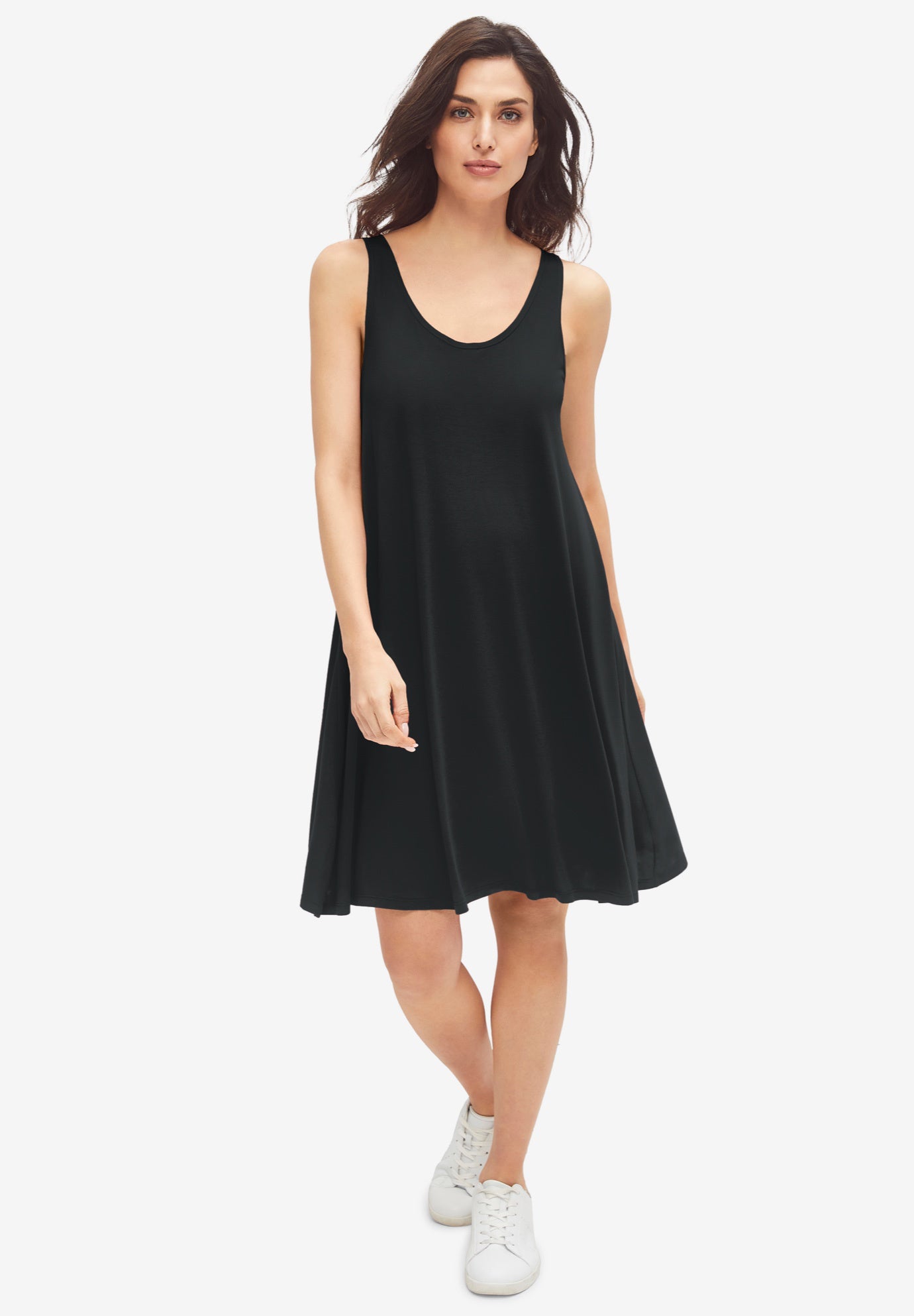 Crossover Back Tank Dress image number 0