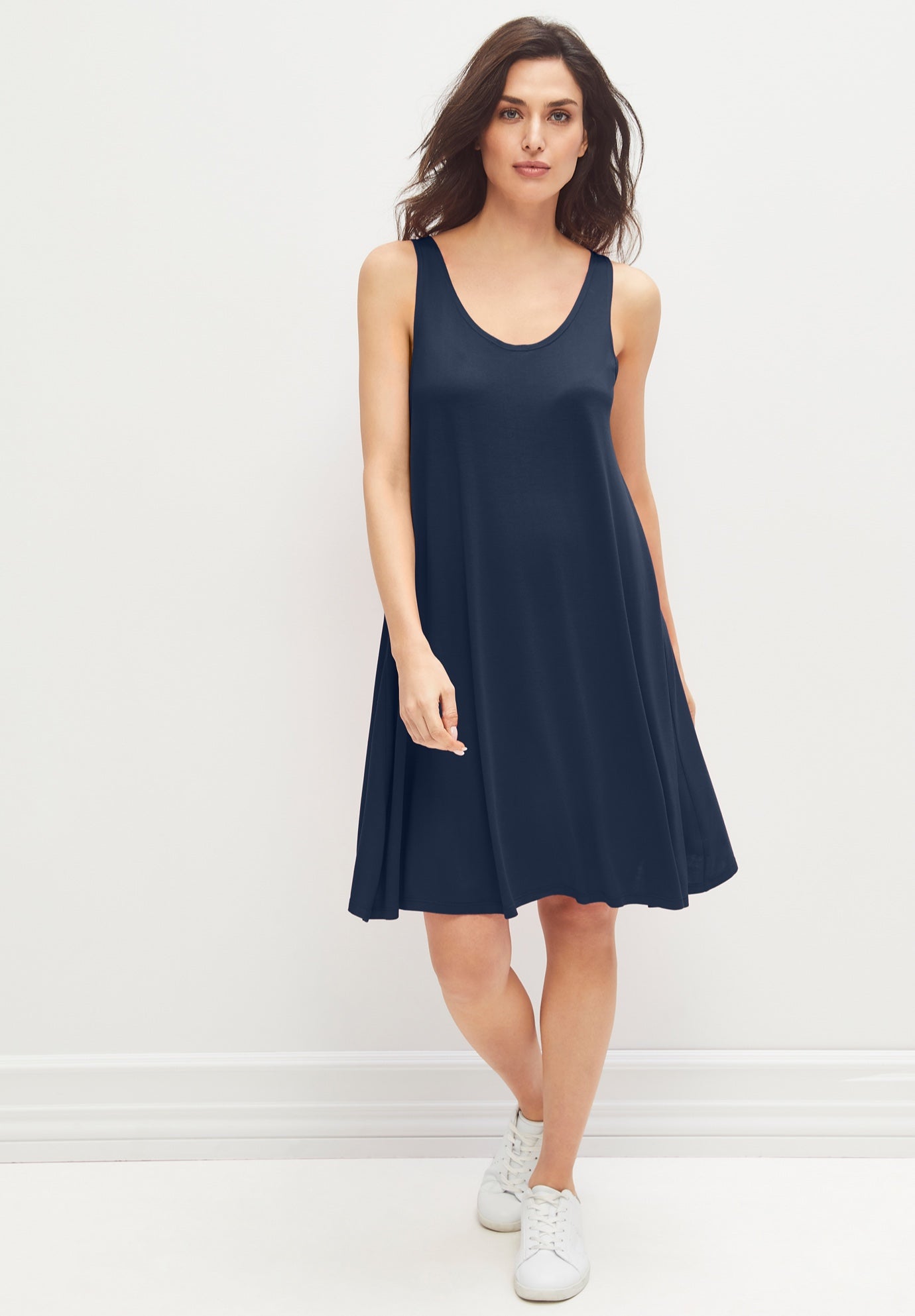 Crossover Back Tank Dress image number 0
