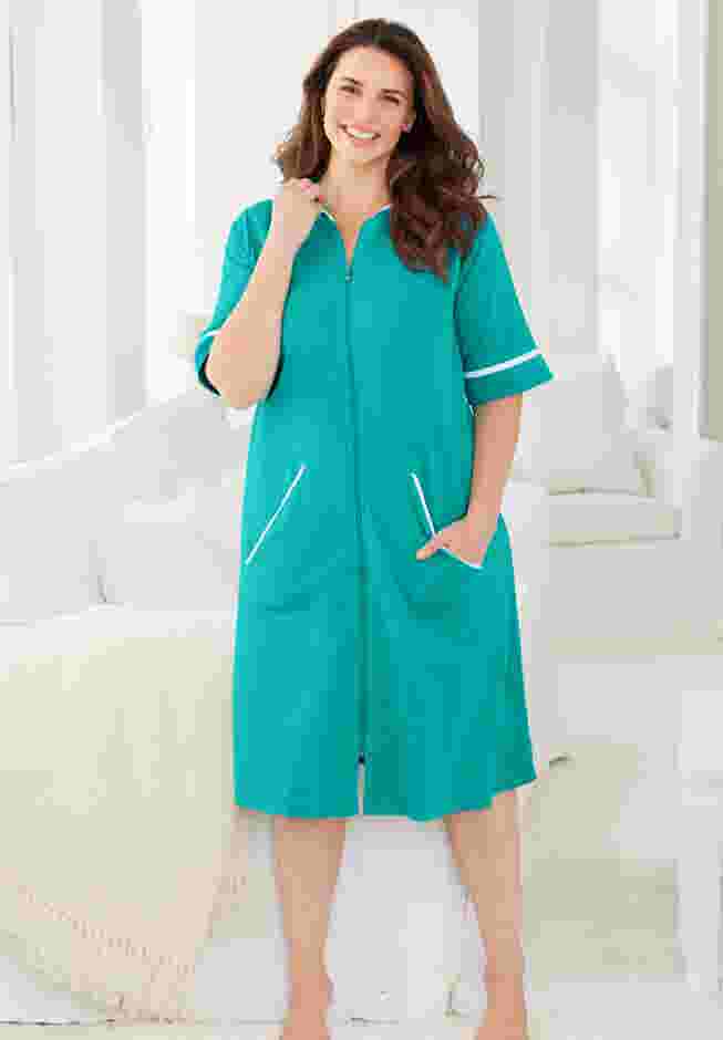 Short French Terry Robe image number 5