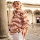 Wrinkle-Free Stretch Cotton Oversized Shirt image number null
