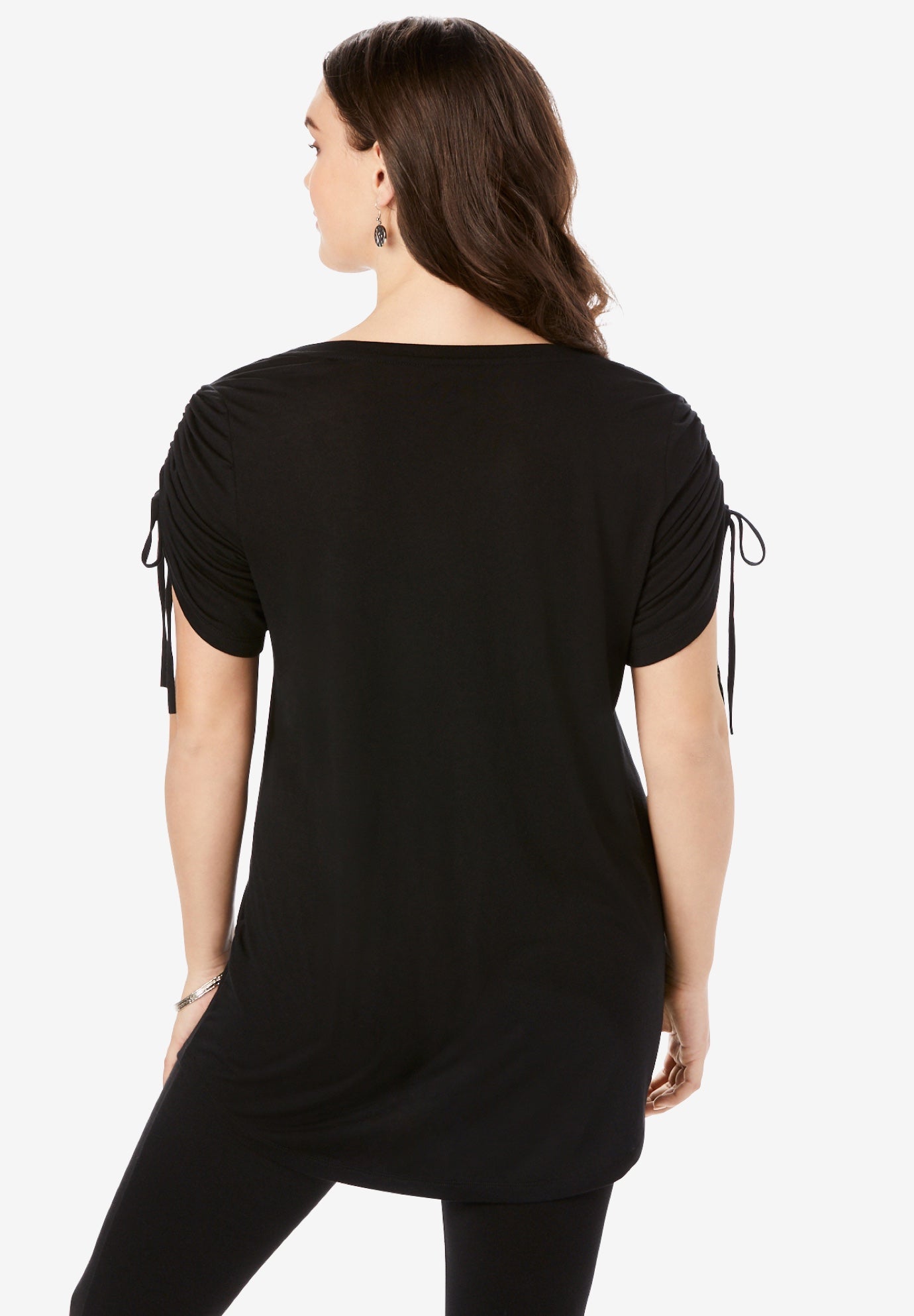 Ruched Sleeve Ultra Femme Tunic image number 1