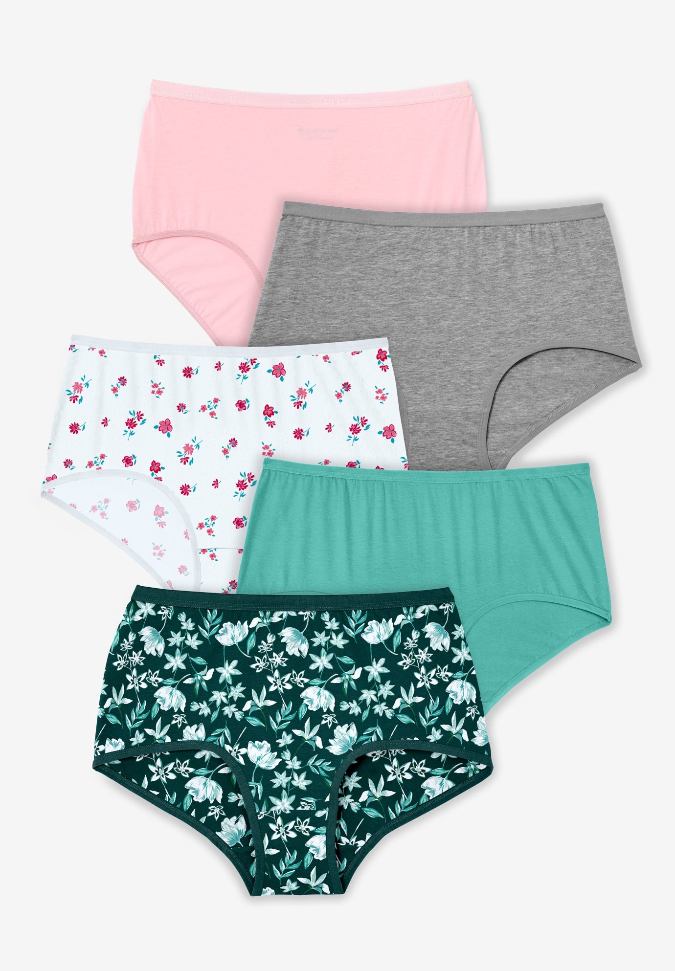 Full Coverage Stretch Cotton Brief 5-Pack image number 0