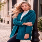 Plus Size Hooded Sherpa Fleece Coat image number 0
