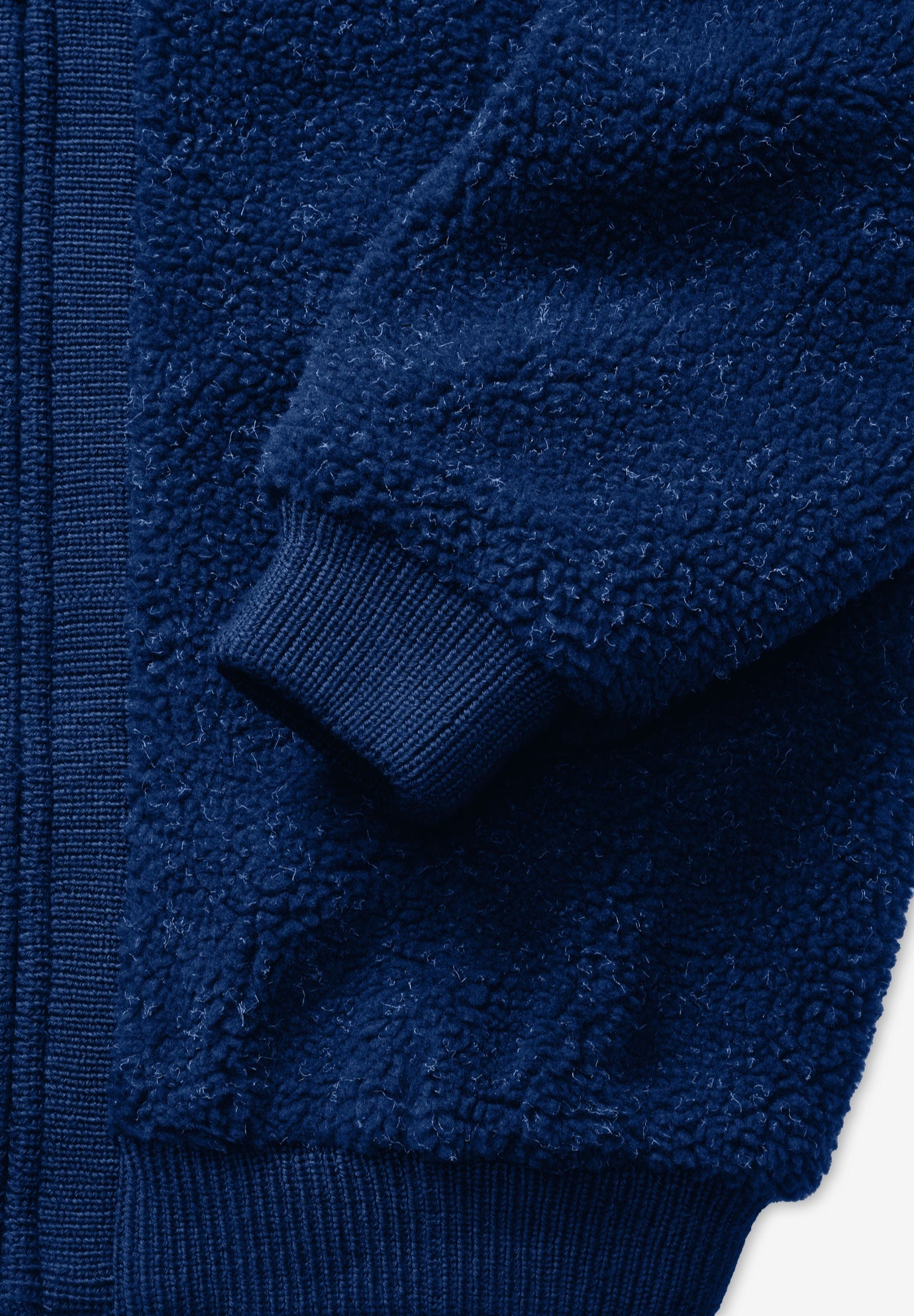 Plus Size High Collar Teddy Fleece Bomber image number 3