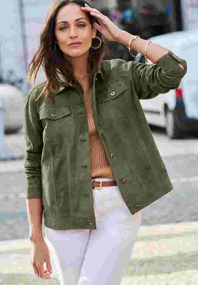Suede Jean Jacket image number 1