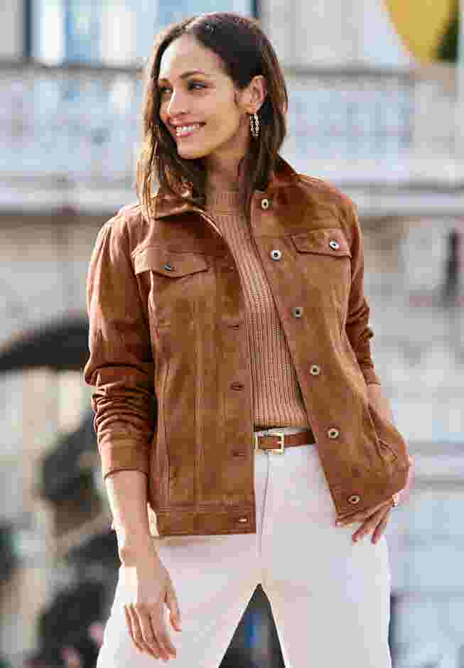 Suede Jean Jacket image number 4