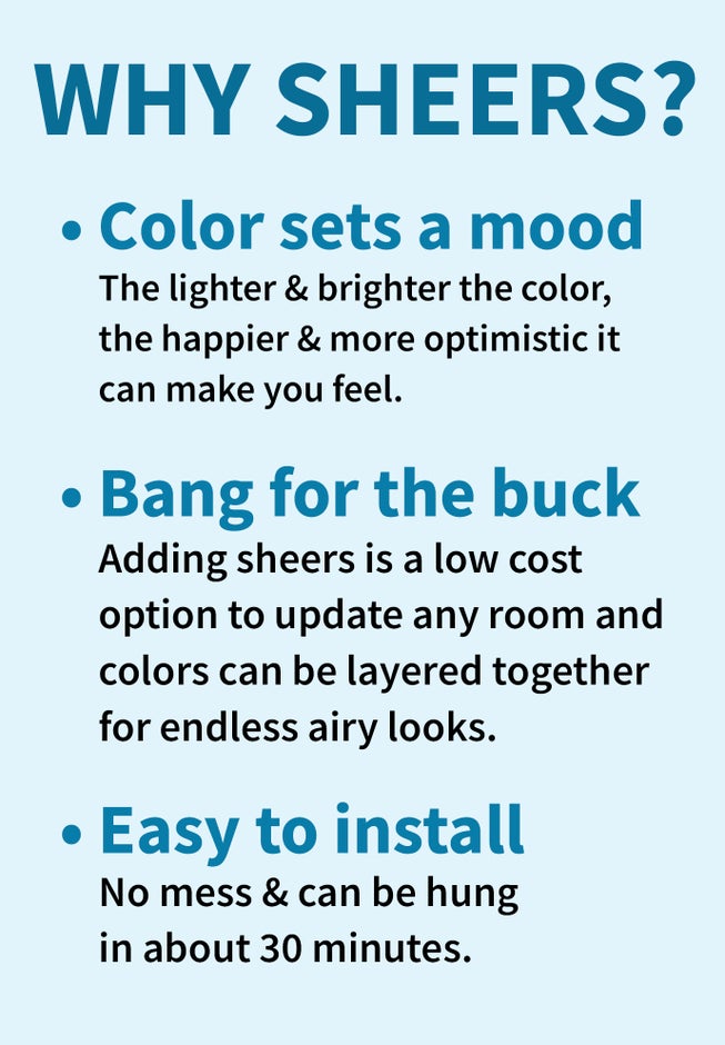 BH Studio Sheer Voile Pleated Rod-Pocket Panel image number 1