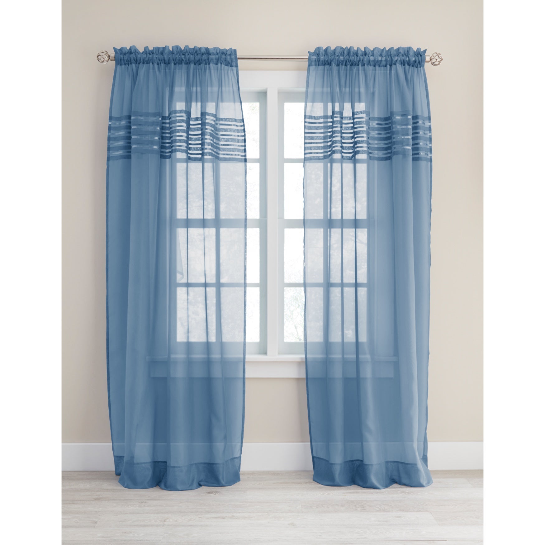 BH Studio Sheer Voile Pleated Rod-Pocket Panel image number 0