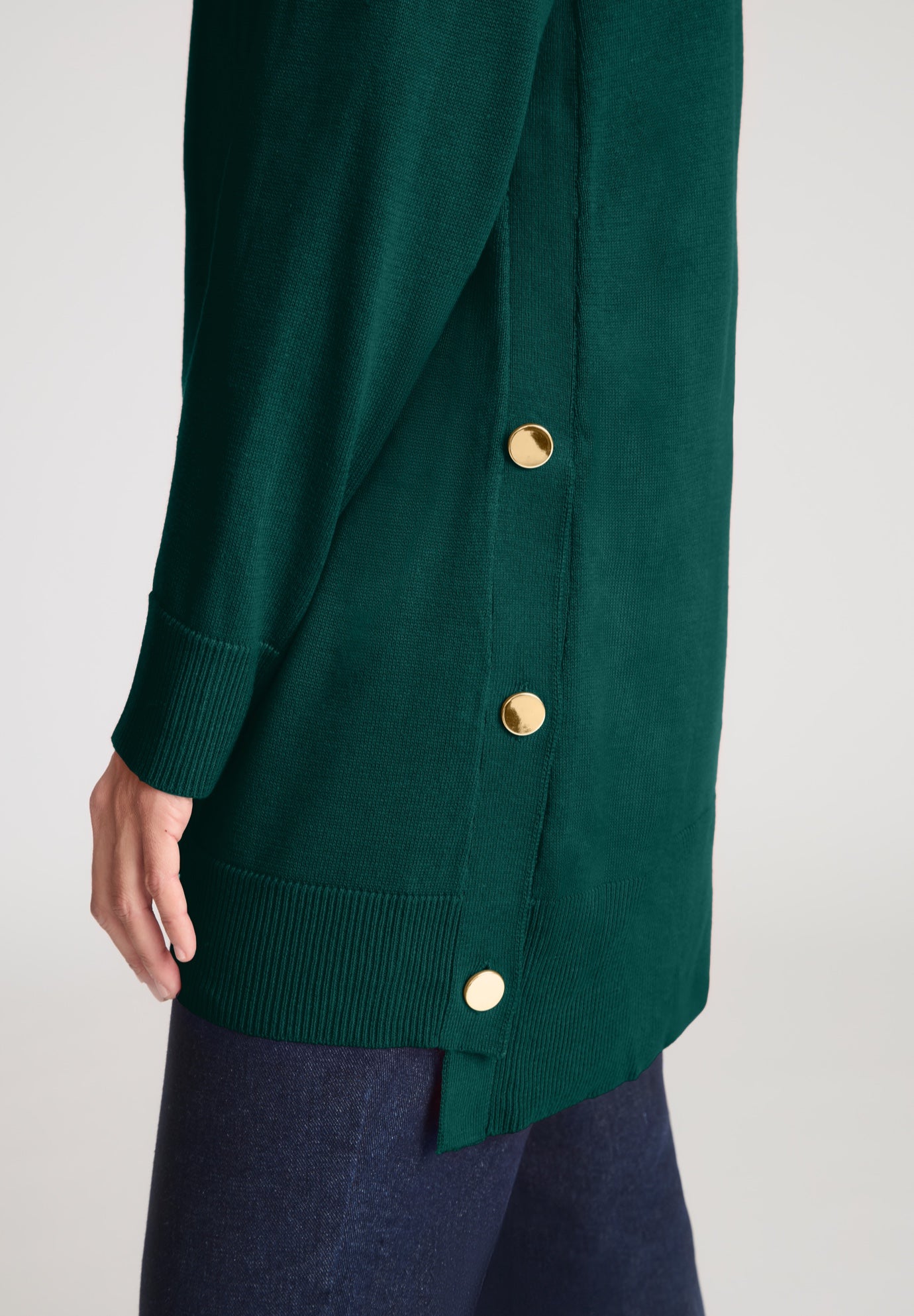 Side Button Turtleneck image number 1