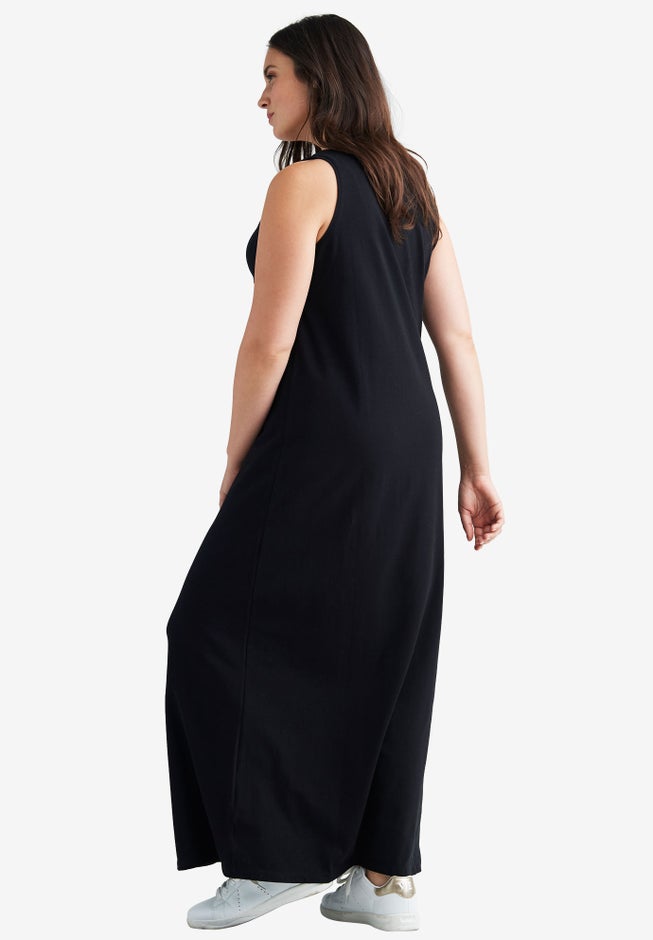 Sleeveless Knit Maxi Dress image number 1