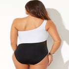 One Shoulder One Piece Swimsuit image number null