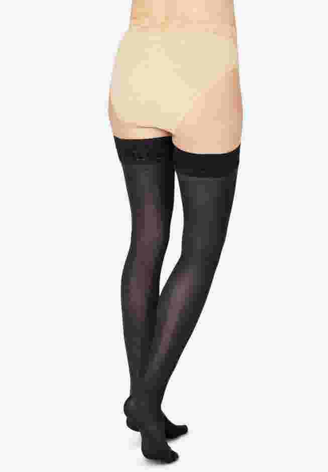 MeMoi Floral Lace Thigh Tights image number 1