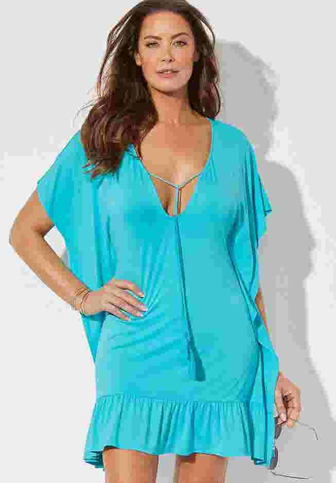 Vienna Ruffle Cover Up Tunic image number 2