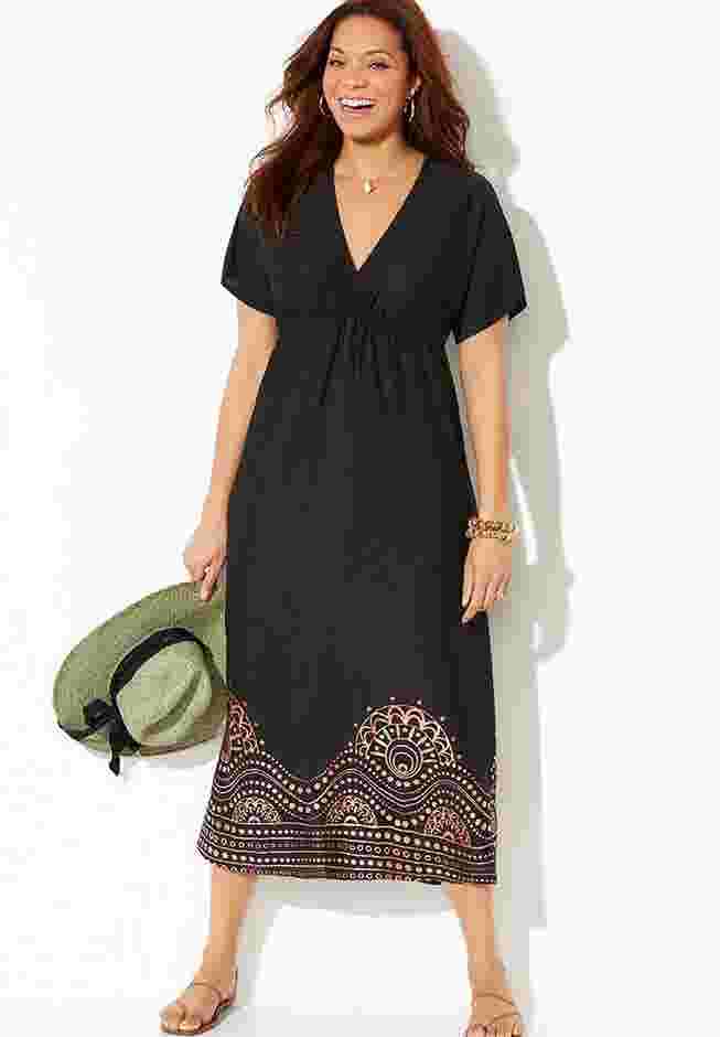 Kate V-Neck Cover Up Maxi Dress image number 2