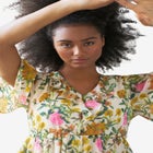 Ruffled V-Neck Empire Dress image number null