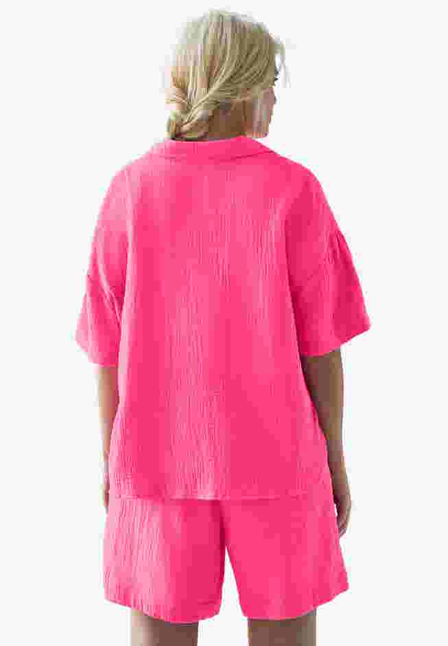 Pull-On Elastic Waist Gauze Shorts image number 1
