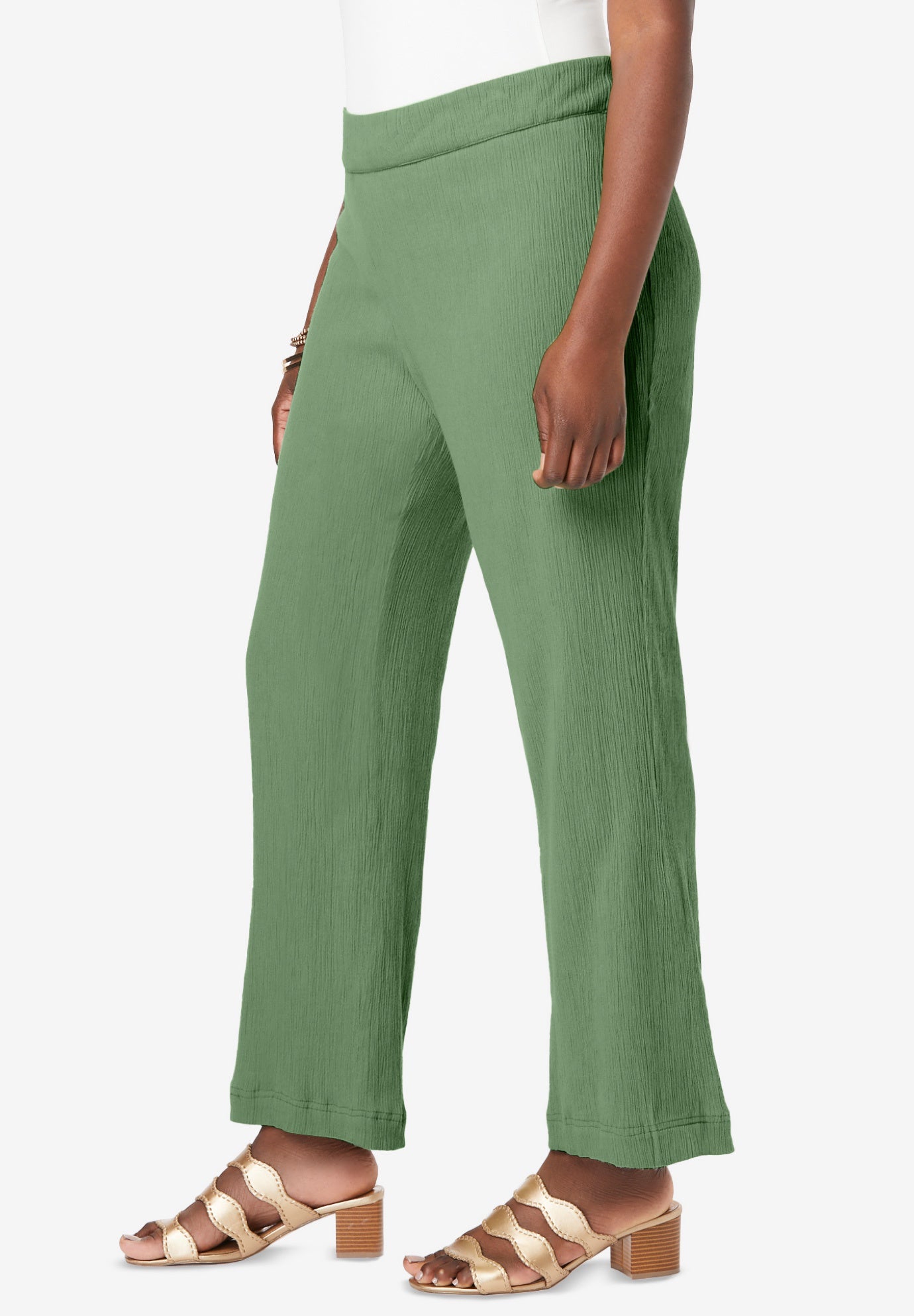 Wide Leg Gauze Pant image number 3