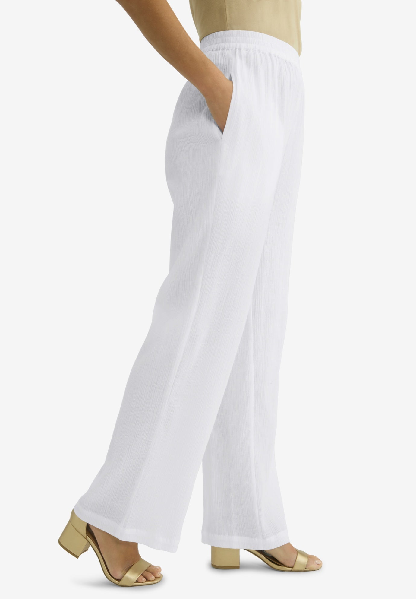 Wide Leg Gauze Pant image number 2