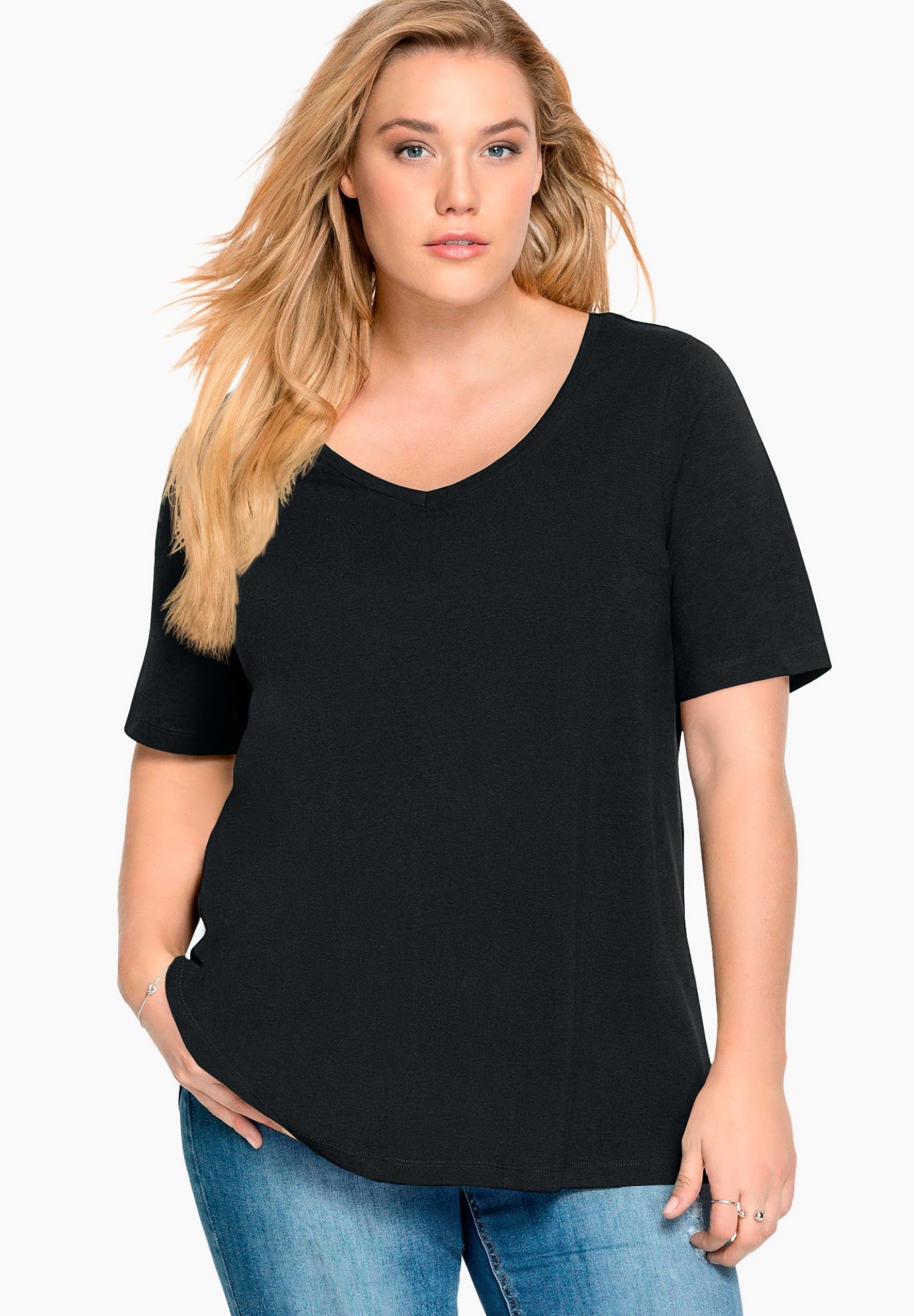 V-Neck A-Line Tunic image number 0