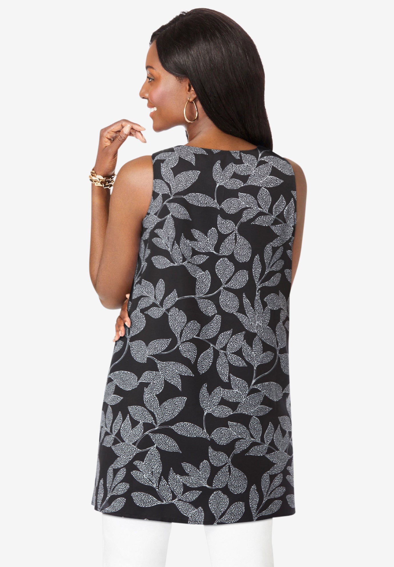 Georgette Tunic Tank image number 1