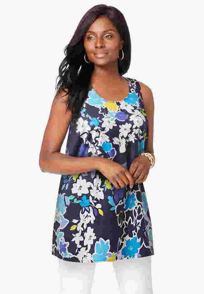 Georgette Tunic Tank image number 0
