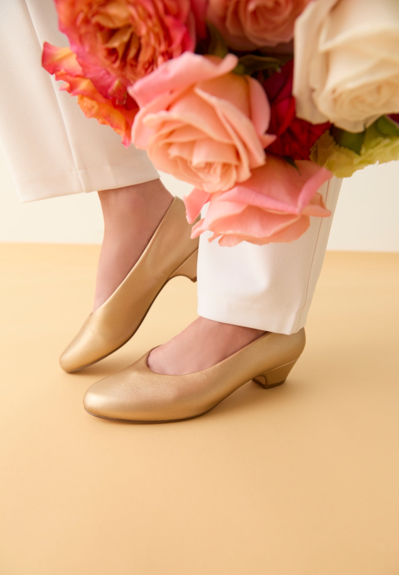 The Vida Leather-Like Slip On Pump image number 0