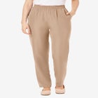 Woven Hassle-Free Pull-On Pants image number null