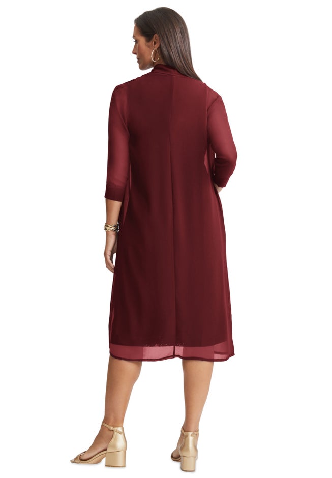 2-Piece Lace Jacket Dress image number 2