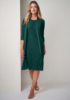 2-Piece Lace Jacket Dress