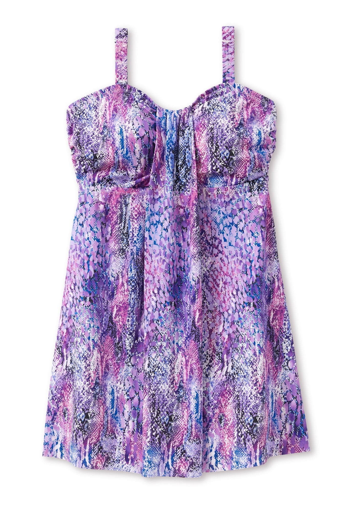 Two-Piece Flyaway Swim Dress image number 1