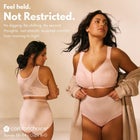 Front-Close Wireless Posture Bra image number 3