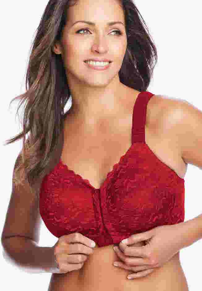 Front Close Wireless Posture Bra image number 5