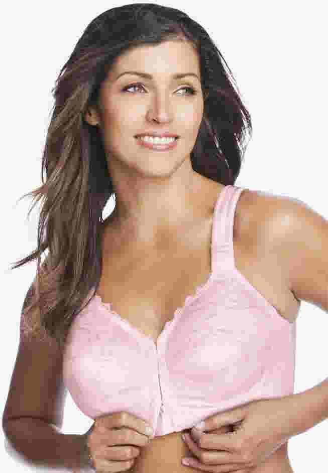 Front Close Wireless Posture Bra image number 1