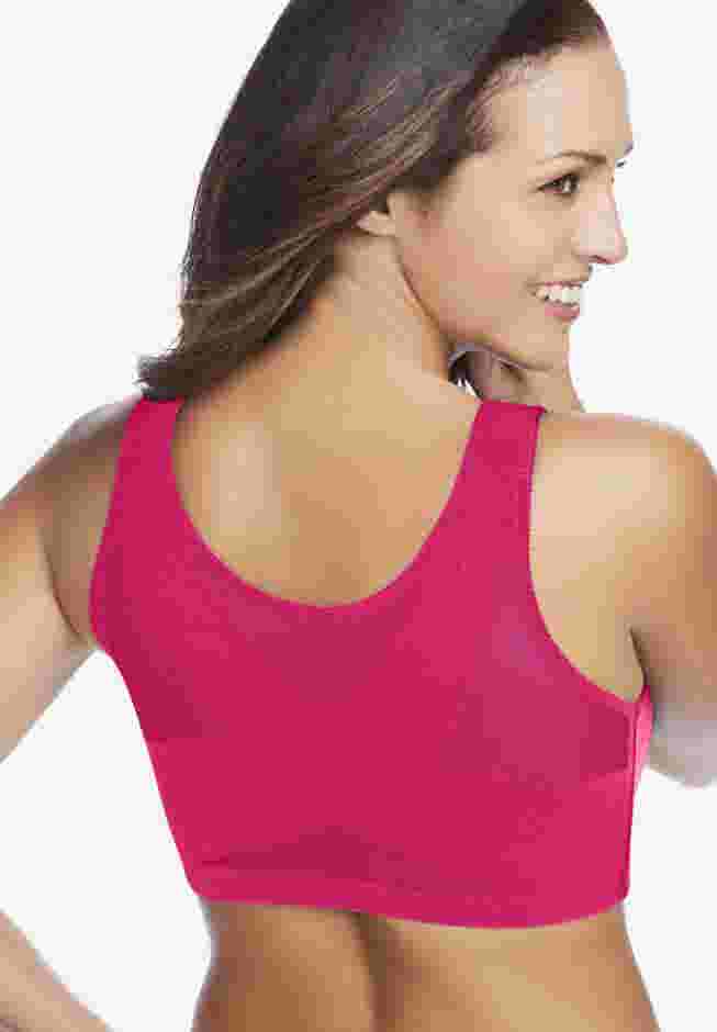 Front Close Wireless Posture Bra image number 1