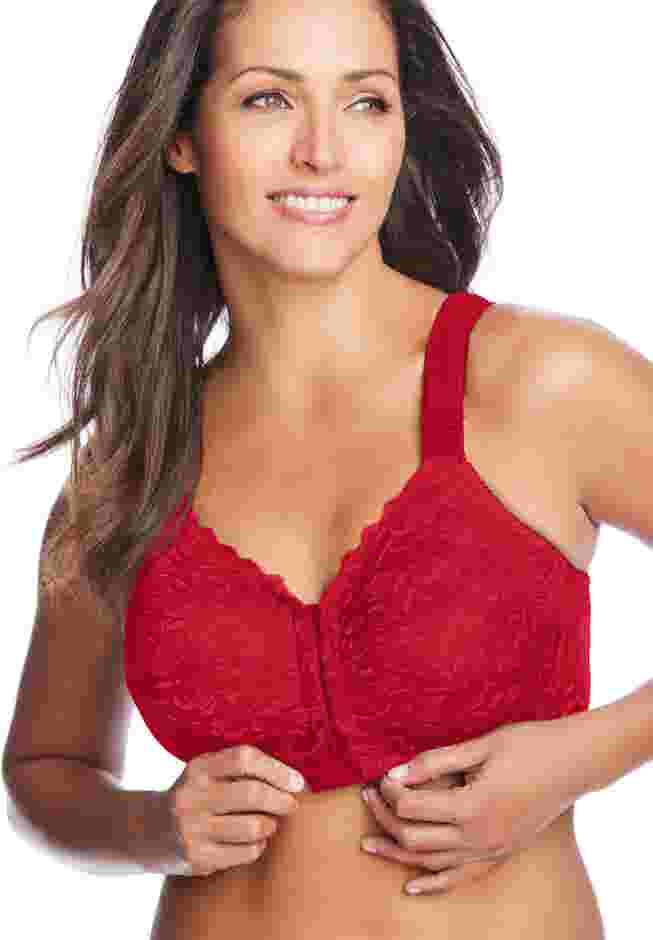 Front Close Wireless Posture Bra image number 1