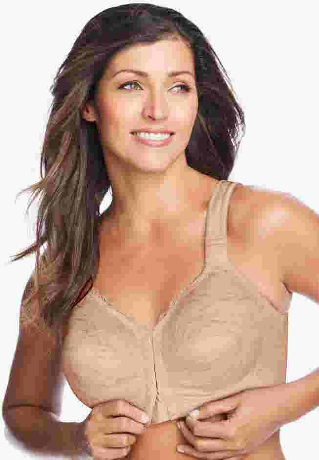 Front Close Wireless Posture Bra image number 1
