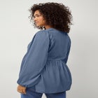 V-Neck Tunic with Diagonal Empire Seam image number null