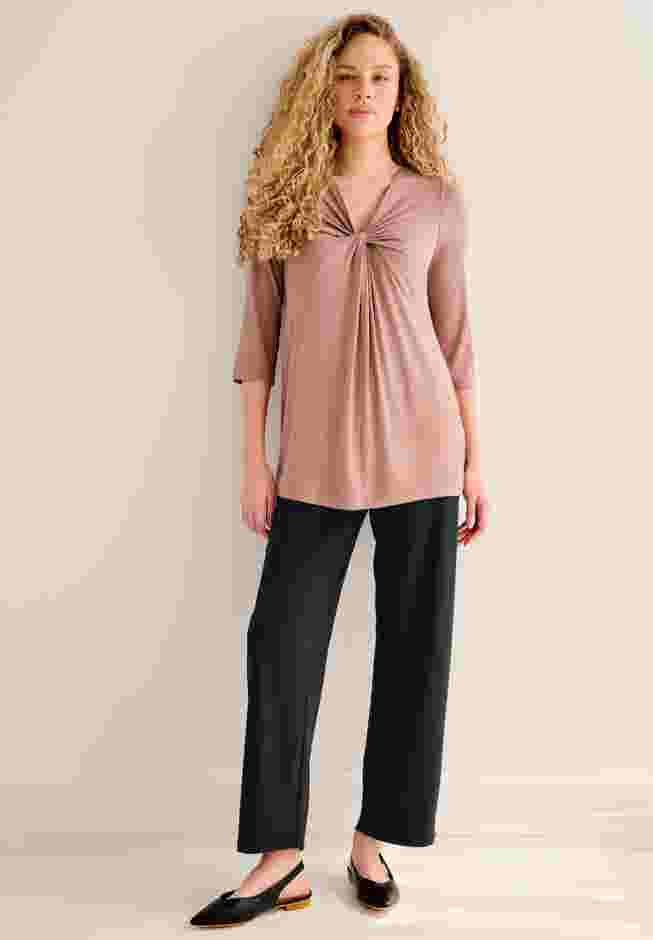 Pull On Relaxed Straight Leg Pant image number 2