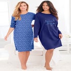 2-Pack Long-Sleeve Sleepshirt image number null