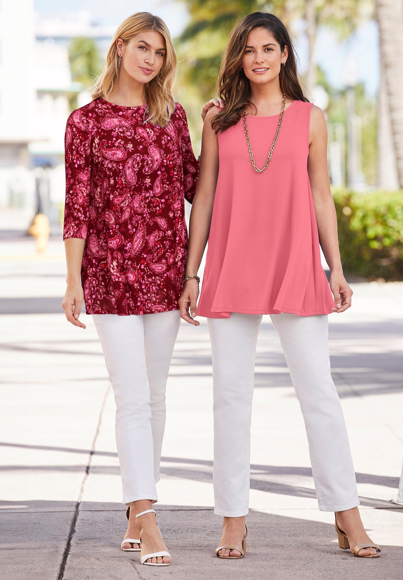 Stretch Knit Sleeveless Swing Tunic image number 4