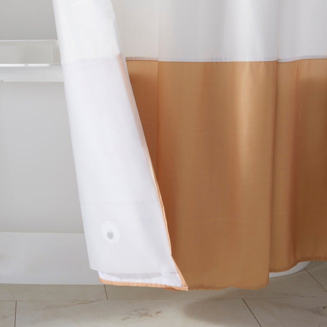 BH Studio Colorblock Shower Curtain 14 pc Set image number 2