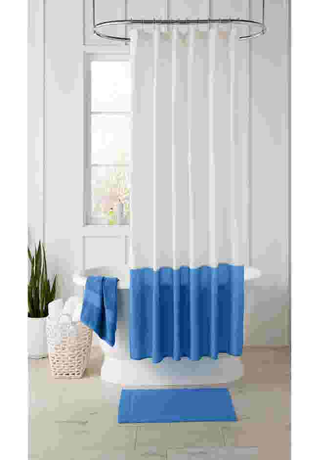 BH Studio Colorblock Shower Curtain 14 pc Set image number 0