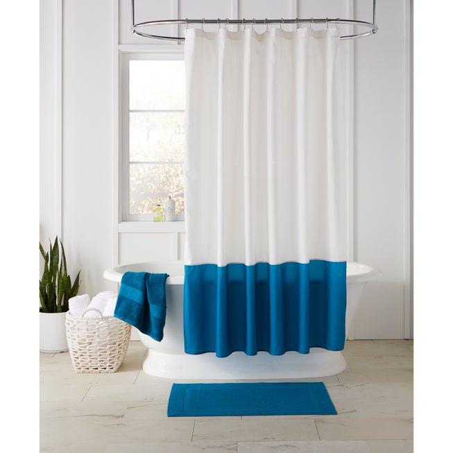 BH Studio Colorblock Shower Curtain 14 pc Set image number 0