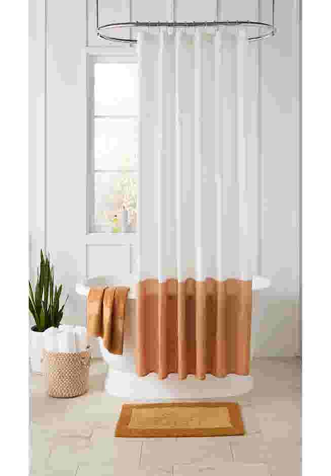 BH Studio Colorblock Shower Curtain 14 pc Set image number 0