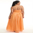 Halter Eyelet Maxi Dress image number null