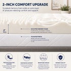 2 Inch 7-Zone Memory Foam Mattress Topper image number 2